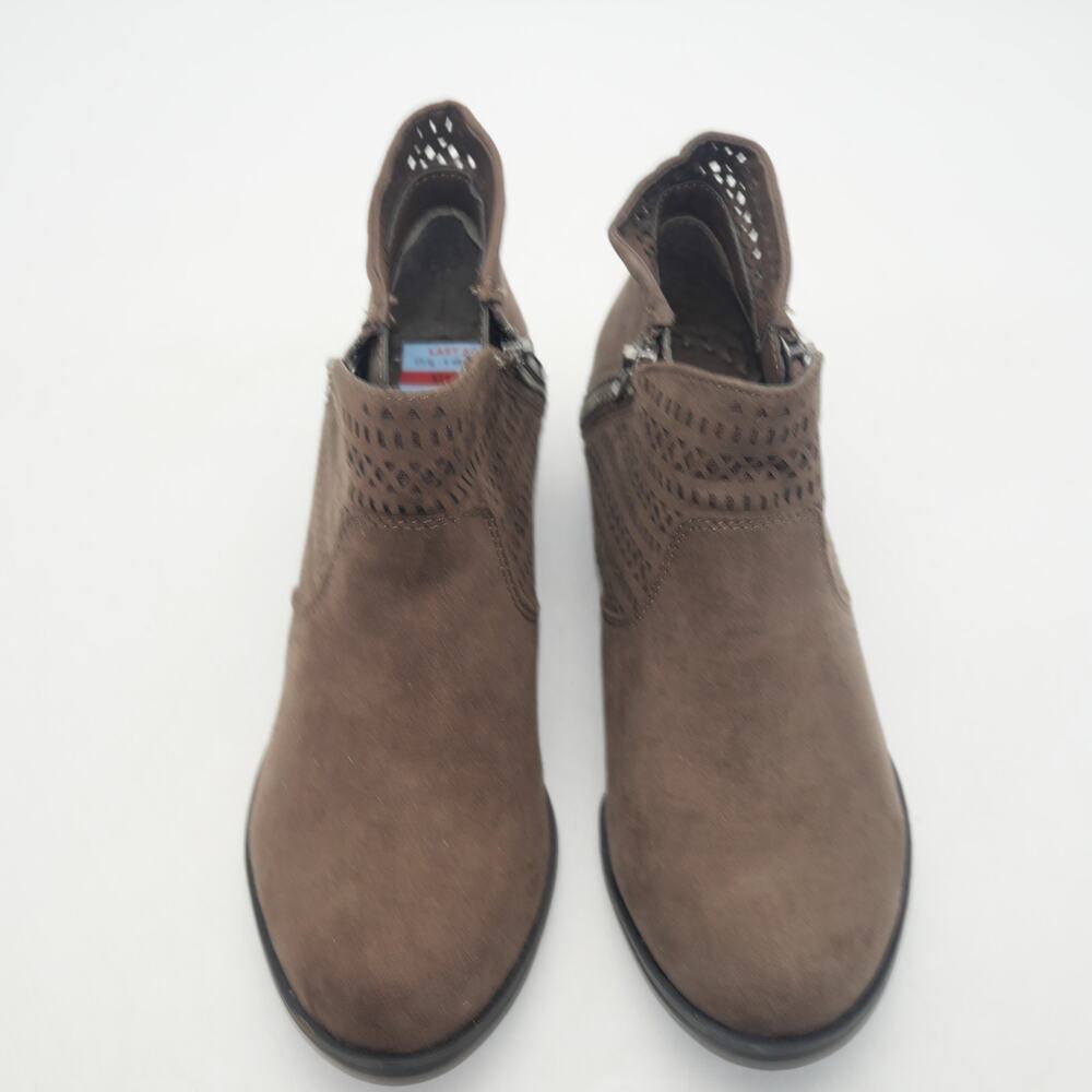 NEW American Rag Women's 5 Abby Ankle Booties Boots Brown Black - Picture 6 of 7
